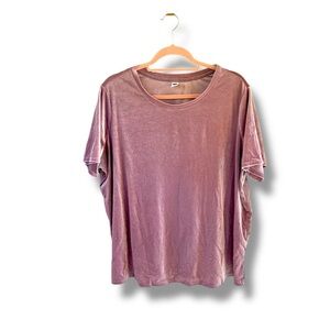 Dusty Rose Velvet Top